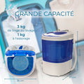 Petit machine à laver de 3kg
